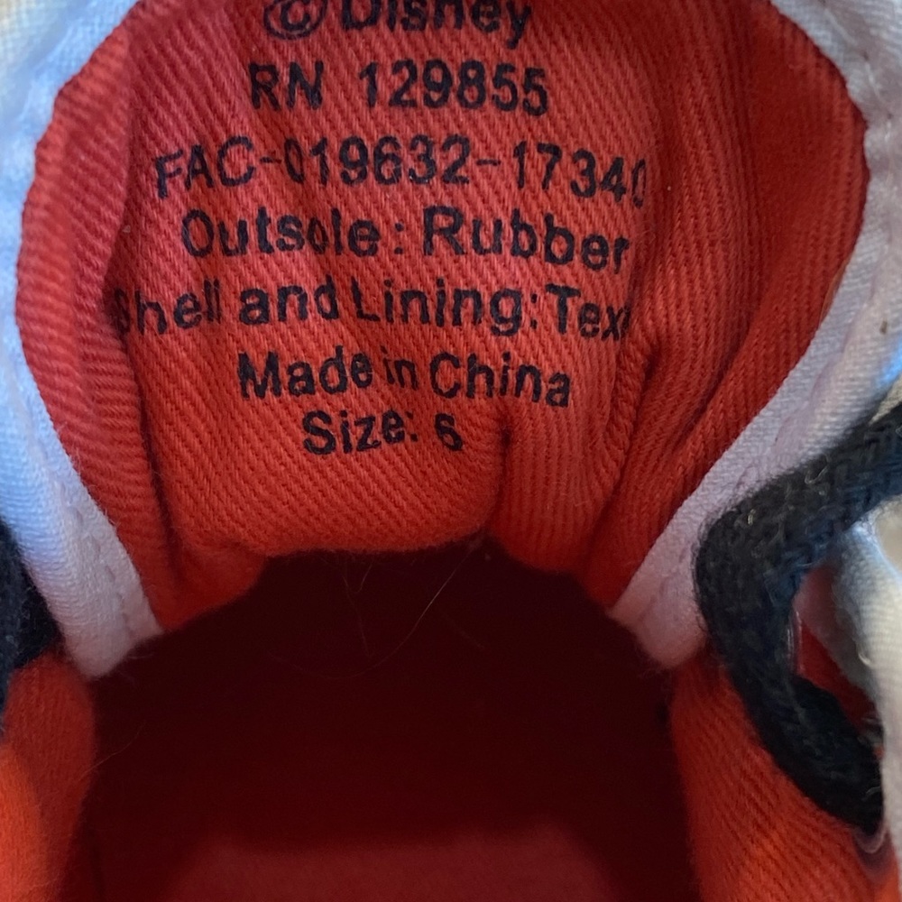 Mickey Mouse sneaker shoes by Disney size 6 - Picture 9 of 9